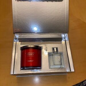 HomeWorx by Slatkin + Co. Garland Berry Scented Candle & Reed Diffuser Gift Set